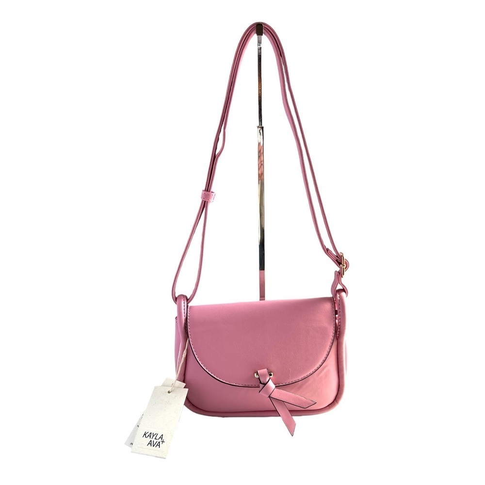 Pink Crossbody Bag Vegan Leather NEW